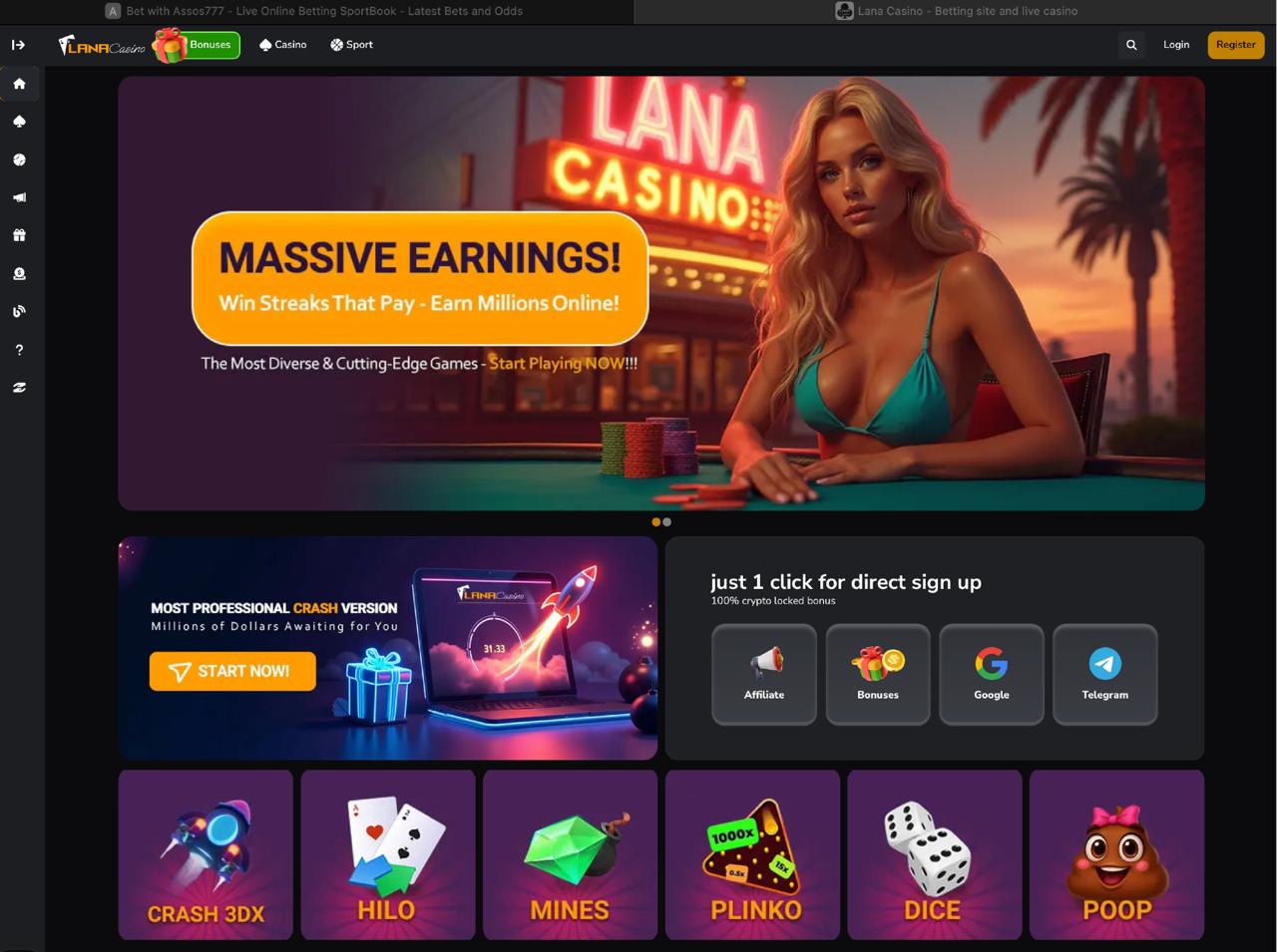 Crash 3DX – Lana Casino